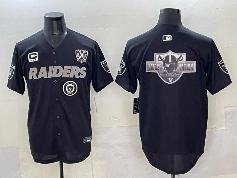 Men Oakland Raiders blank Black Nike 2025 Limited NFL Jersey 003->youth mlb jersey->Youth Jersey